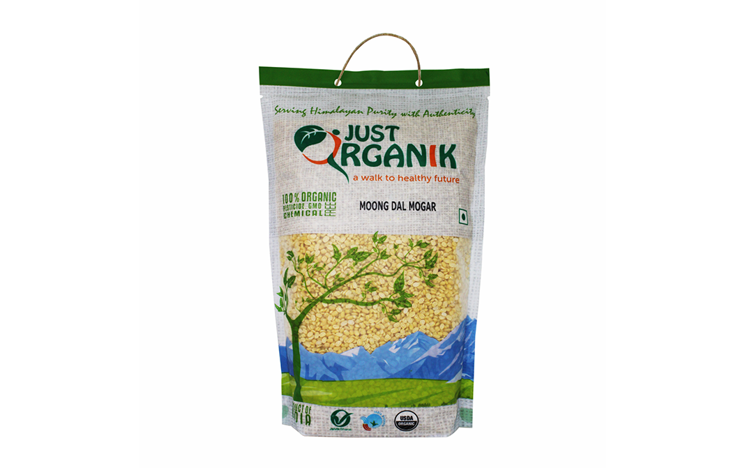 Just Organik Moong Dal Mogar    Pack  1 kilogram